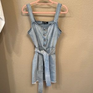 Peace Love Eco by Rewash Denim Belted Dress